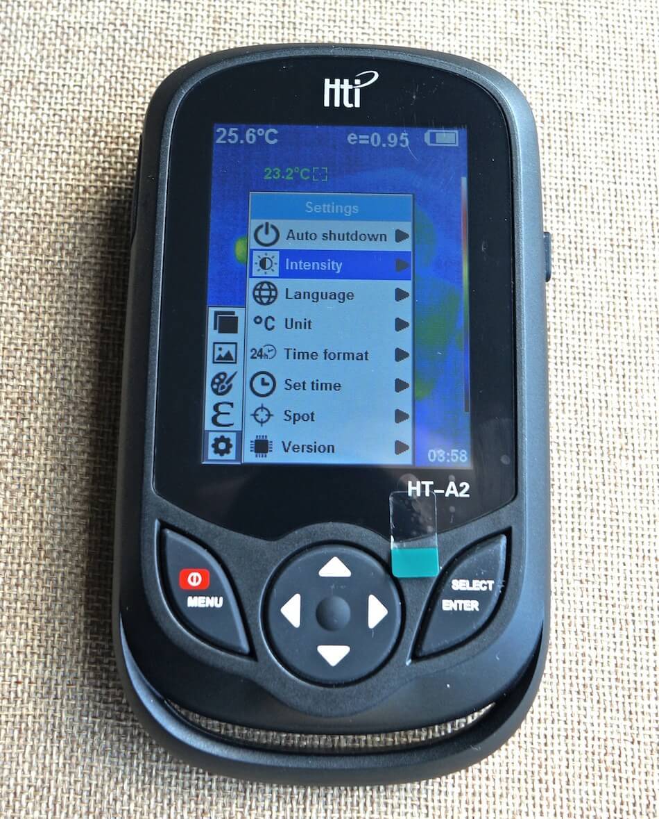 HTI HT-A2 menu