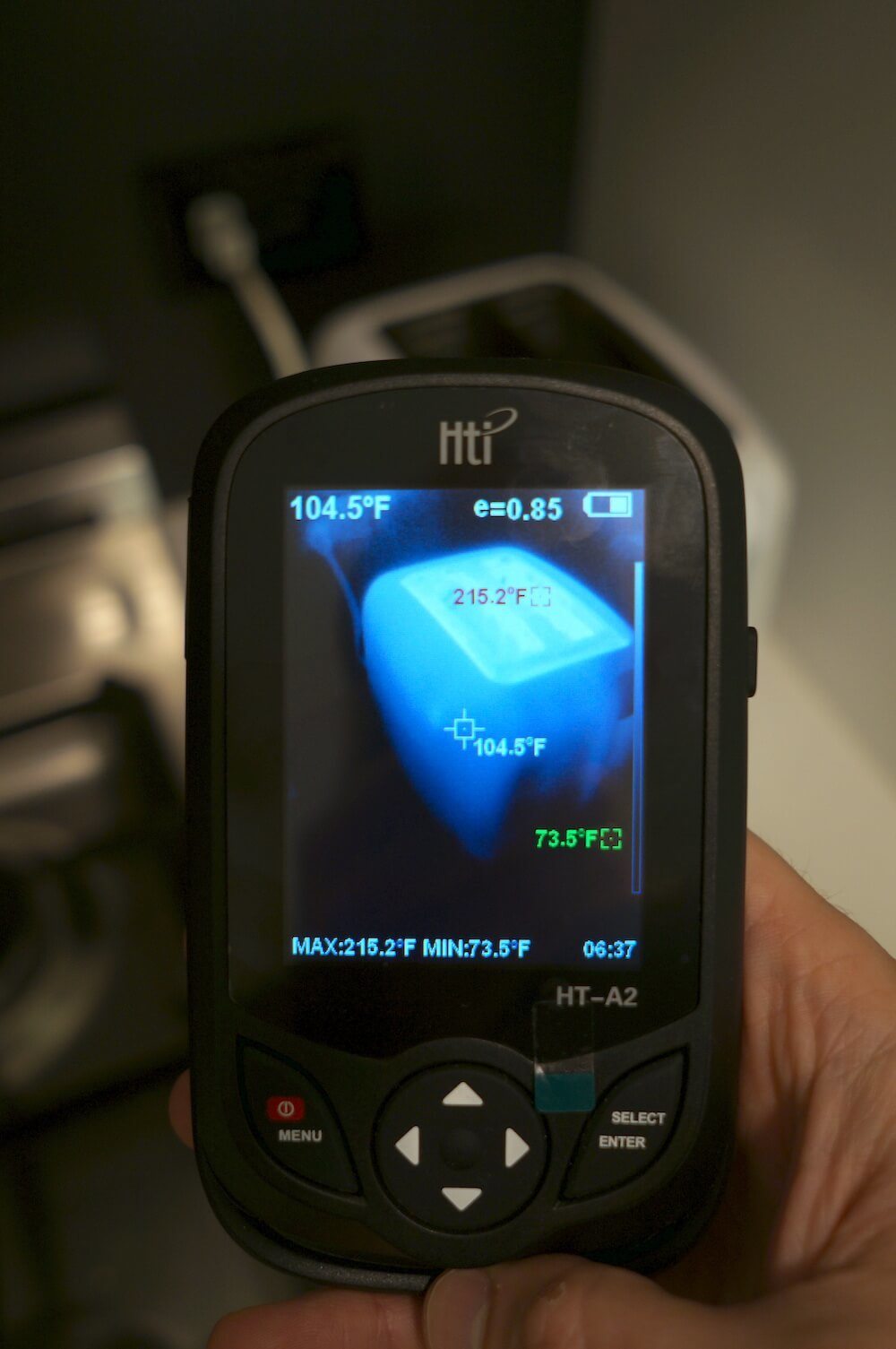 HTI HT-A2 thermal image quality
