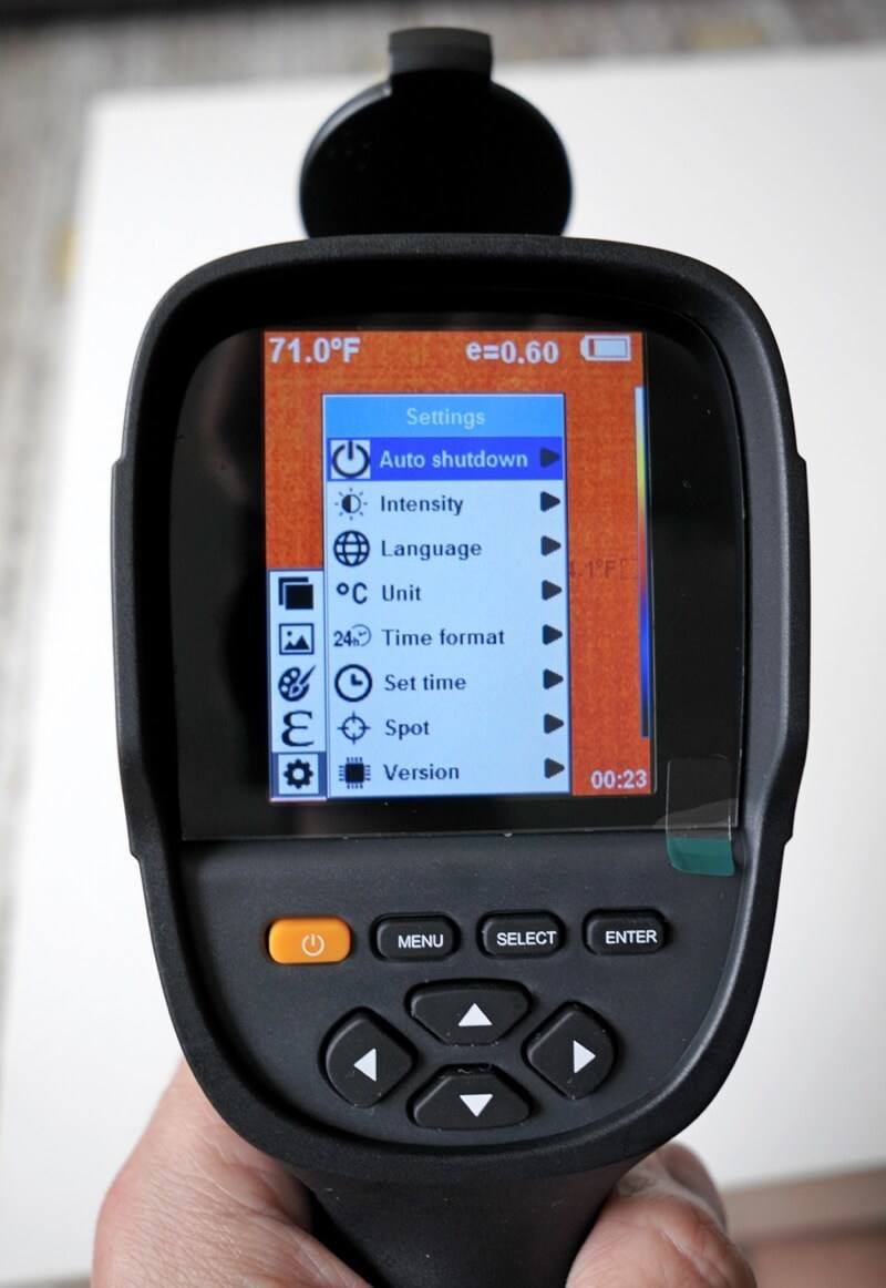 PerfectPrime IR0019 menu and settings